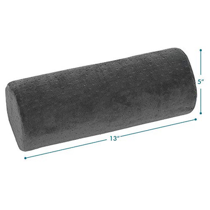AllSett Health Round Cervical Roll Cylinder Bolster Pillow with Removable Washable Cover, Ergonomically Designed for Head, Neck, Back, and Legs, Grey | 13"X 5" - style: 13x5 Inch, Soft, Grey