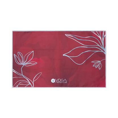 yogadesignlab Hand Towel Microfiber Size 15" x 24" Yoga Towel Yoga Rug Sports Training Towel (Iris)