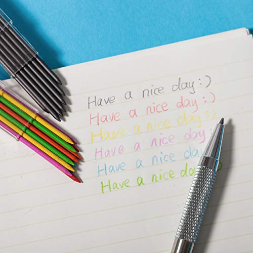 Mr. Pen- Metal Mechanical Pencil Set with Lead Refills & Erasers, 2mm | HB & Colored Lead Refills, 4x Eraser Refills for School Supplies, Note Taking, Drawing, Sketching, Office - style: 2.0mm