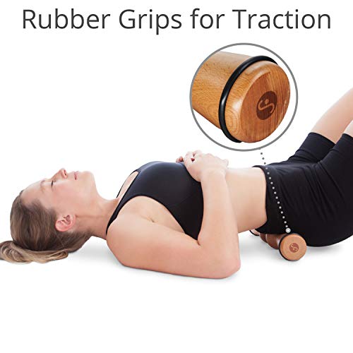 Body Back Wooden Back Roller Back Cracker for Pain Relief & Muscle Recovery | FSA Eligible Wood Back Roller & Spine Stretcher For Trigger Point Therapy, Back Roller For Muscle Recovery, Posture Support