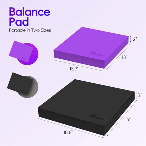 Professional Balance Pad for Physical Therapy and Stability Training - color: Purple, size: 15.7*13.0*2in