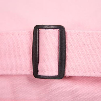 Cotton yoga mat bag with Pockets and Adjustable Strap - Full Zip Cargo Yoga Mat Carrier Bag - Bag for 1/4" 1/3" Thick Yoga Mat - color: Pink, size: L