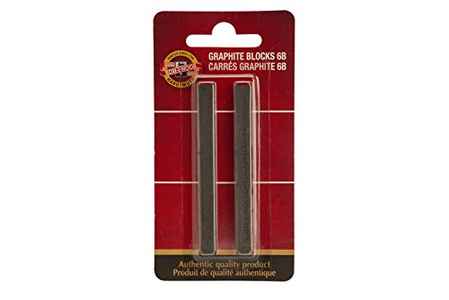 Koh-I-Noor Gioconda Artist Graphite Blocks, 6B, 2 Pack (FA4390.6BBC)