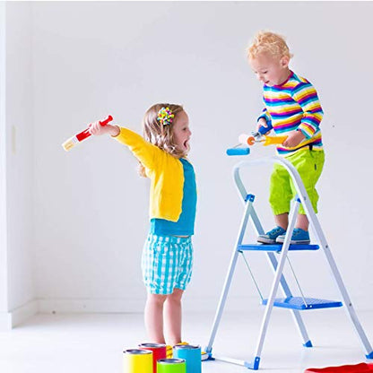 Mini Foam Paint Roller Painting Decorating Touch Up Trim Kit 2 inch Small Paint Roller Tray Set with High-Density Foam Roller Covers, Mini Wool Brush,2" Paint Frame, Pack of 6 | Small Paint Roller Tray Set Density covers & wool brush. For trim, touch-ups,