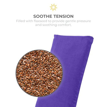 4 Pack Unscented Sateen Eye Pillows, Purple - color: Purple