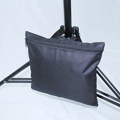 6 Packs Sand Bags - Heavy Duty SandBags for Backdrop Stand, SandBag for Weight, Weight Sand Bags with Zipper and Buckle Straps for Support Light Stand - size: 6 PCS