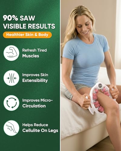 ONUEMP Cellulite Massager Roller Cellulite Remover Muscle Roller, Pink - color: Pink