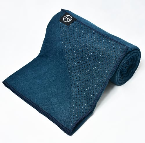 Tatago Yoga Mat Towel Non Slip for Hot Yoga. Our Hot Yoga Towel is Thicker, More Absorbent, and a Perfect Hot Pilates Mat Towel. - color: Oceanic- 72", size: Standard - 72"