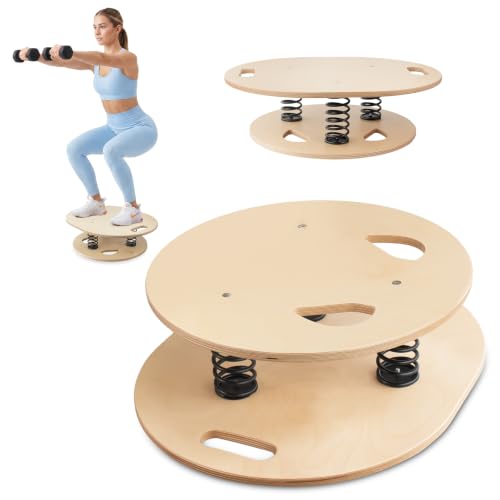 Balance Board & Wobble Board with Spring System,Proprioception Trainer for Physical Therapy,Rehabilitation, Posture & Coordination,Balance Board for Adults,Seniors & Kids
