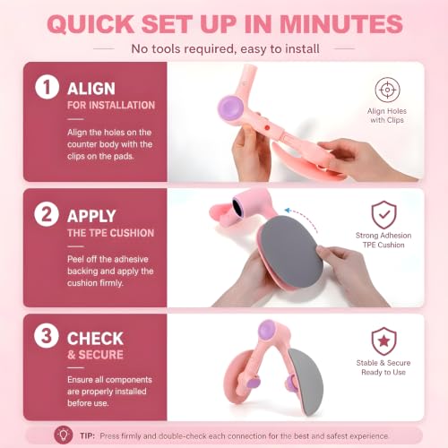 Pelvic Floor Exercise Devices 35LB Resistance Thigh Trainer with Band - size: Pink