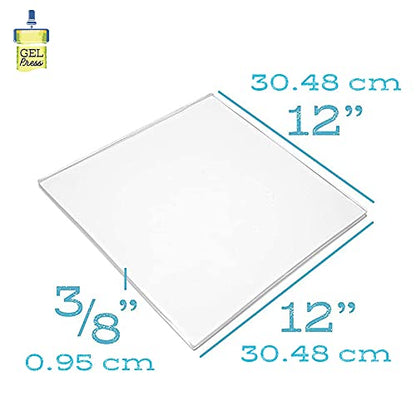 Gel Press Monoprinting Gelli Plate - (Size: 12" X 12") - 10803 | Top Gel Printing Plate for Arts & Crafts - size: 12" x 12"