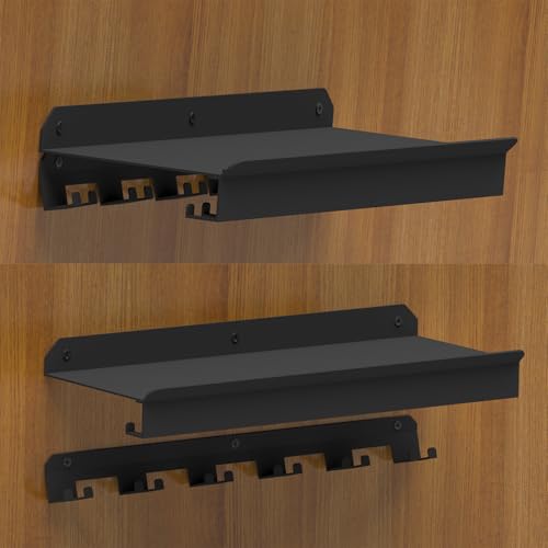24 Inch Metal Floating Shelf Compatible with Tonal Accessories, Black