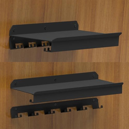 24 Inch Metal Floating Shelf Compatible with Tonal Accessories, Black