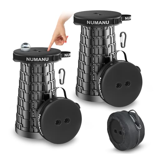 NUMANU Padded Collapsible Stool for Adults 2-Pack, Folding Seat, 620 lbs - size: 2x Padded Seats + Accessories
