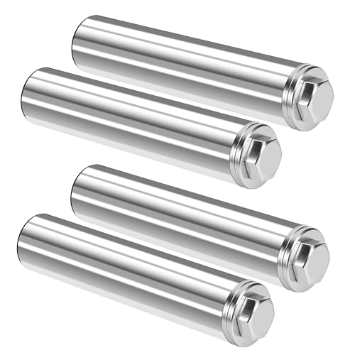 EVERYMATE Weight Plate Holder Power Rack Attachment 2 Inch Olympic Plate Storage Power Squat Rack Holder Weight Plates for 2x2 3x3 2x3 Power Cage Accessories Weight Plate Rack - color: C-1" hole(4pack)-Stainless Steel
