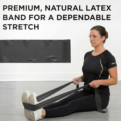 THERABAND Resistance Band, 50-Yard Roll, Latex Elastic Band for Exercise, Stretching, Physical Therapy, Yoga, Pilates, Home Workouts, Cut-to-Length, Color-Coded Levels - color: Black | Special Heavy