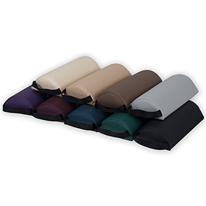 EARTHLITE Bolster Pillow Neck – Durable Massage Bolster, 100% PU Upholstery incl. Strap Handle/Professional Quality for Massage Tables/Back Pain Relief, Black 3Lx6Wx13H - size: (Pack of 1)