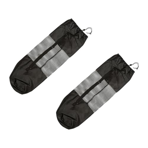 2 Pcs Yoga Mat Mesh Bags Portable Exercise Yoga Mat Carriers Large Yoga Mat Storage Bags with Adjustable Strap