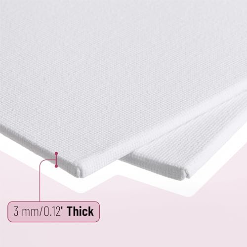 Mr. Pen- Canvas Panels, 5 Pack, 4x4, 5x7, 8x10, 9x12, 11x14 Inches | Triple Primed for Oil & Acrylic Paints, Canvas Boards for Painting, Painting, Blank Canvas for Painting, 3mm Thickness - size: 4x4, 5x7, 8x10, 9x12, 11x14 Inches