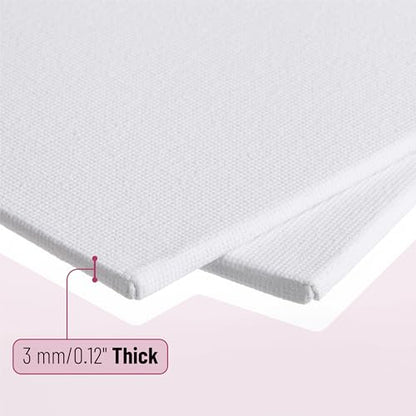 Mr. Pen- Canvas Panels, 5 Pack, 4x4, 5x7, 8x10, 9x12, 11x14 Inches | Triple Primed for Oil & Acrylic Paints, Canvas Boards for Painting, Painting, Blank Canvas for Painting, 3mm Thickness - size: 4x4, 5x7, 8x10, 9x12, 11x14 Inches