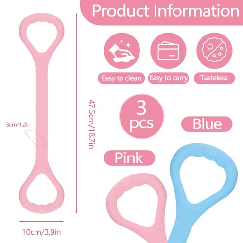 Yitexin Figure 8 Resistance Band, Stretch Bands for Exercise, Stretch Strap for Arm Shoulder Back Chest Stretching, Elastic Rope Stretching Bands - color: 3 Pcs