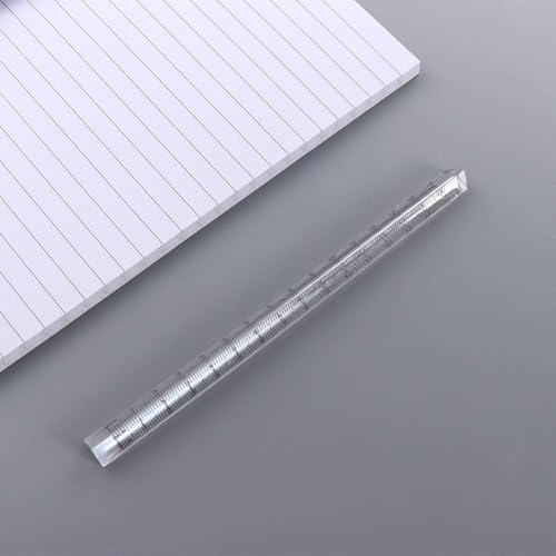 1pc Clear Plastic Triangle Ruler Small Architectural Scale Ruler Pocket Size Ruler Metric Ruler,Drafting Tools Office and School Supplies,Drafting Tools and Kits,Teaching Materials