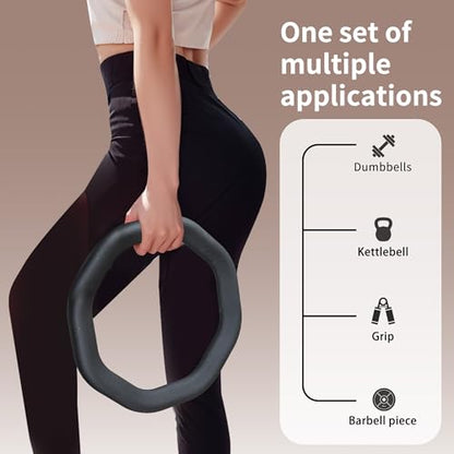 Leikefitness Weight Ring，2in1 Kettlebell&Power Ring,Yoga Exercise,Aerobics