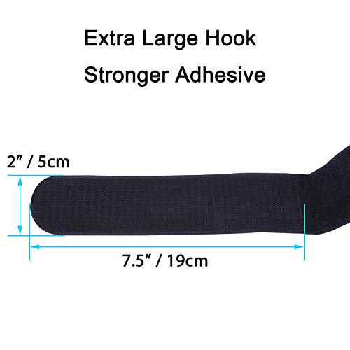 Wisdompro Extra Large 4 Pack 2 x 48" Hook & Loop Tie Down Straps Heavy Duty - size: Extra Large 4 Pack, 2 x 48 Inch