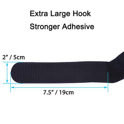 Wisdompro Extra Large 4 Pack 2 x 48" Hook & Loop Tie Down Straps Heavy Duty - size: Extra Large 4 Pack, 2 x 48 Inch