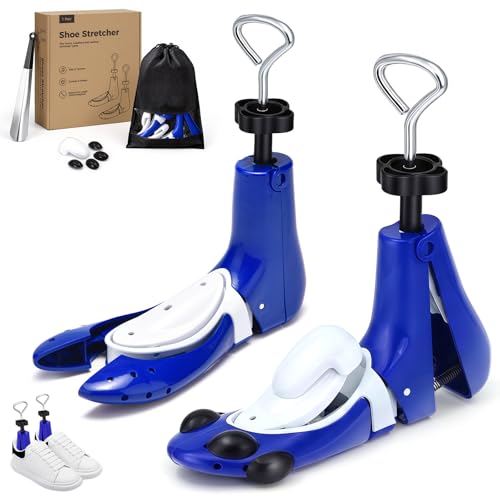 Shoe Stretcher Boot Stretcher Men Women, 2Pcs Adjustable for Wide Feet - color: Blue, size: S (Men 4.5-7.5,Women 6-9)
