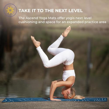 Ascend 6mm Thick Yoga Mat, 4 Pack, 72x24in - color: Ocean Tide - Printed, size: 10 Pack