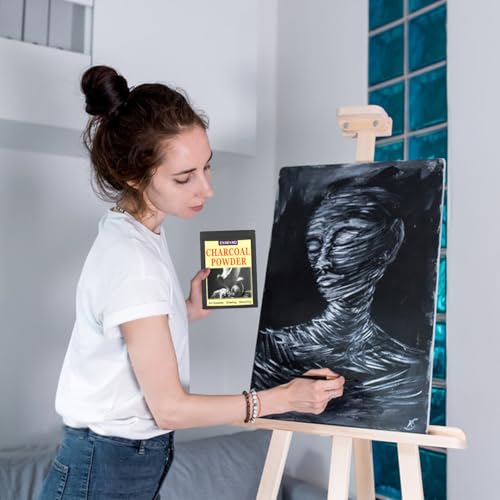 Premium Charcoal Powder for Drawing and Art, Drawing Charcoal for Sketching, Shading, Blending with Beginners & Pro Artists - 4 Ounces - size: 4 Ounces