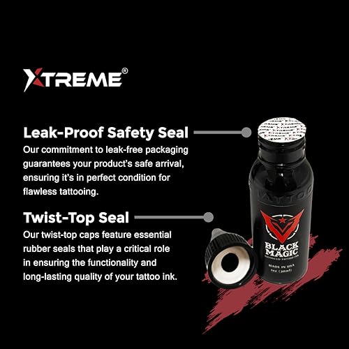 Xtreme Tattoo Ink Wetting Solution, Ultimate Solution to Keep Inks Fresh and Vibrant, Sterile, Vegan, Water-Based, Acrylic-Free (4 oz)