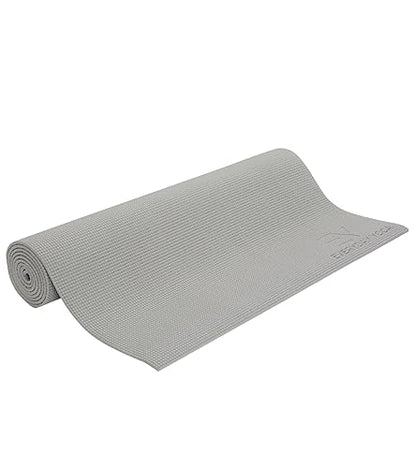 Everyday Yoga Deluxe Mat, Spacious 72"x24" Non-Slip, 3-5mm Extra Thick - color: Slate, size: 3mm Thick