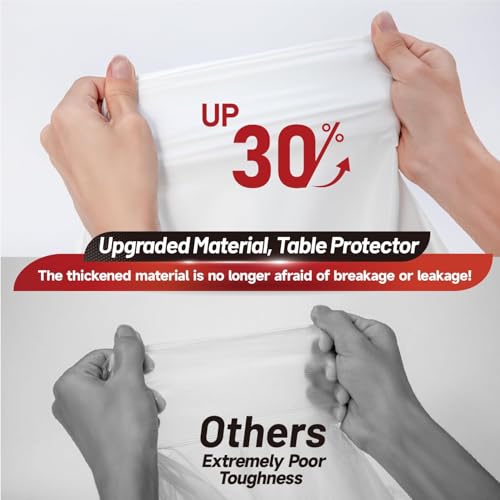 Plastic Table Cloth, 110 Ft X 54 In Disposable Tablecloth White Tablecloth | PEVA Plastic Table Cloth Disposable with Sliding Cutter Plastic Table Cover Roll for Picnics, Parties, Birthdays, Weddings - color: White, size: 1320" x 54" (Rectangular)