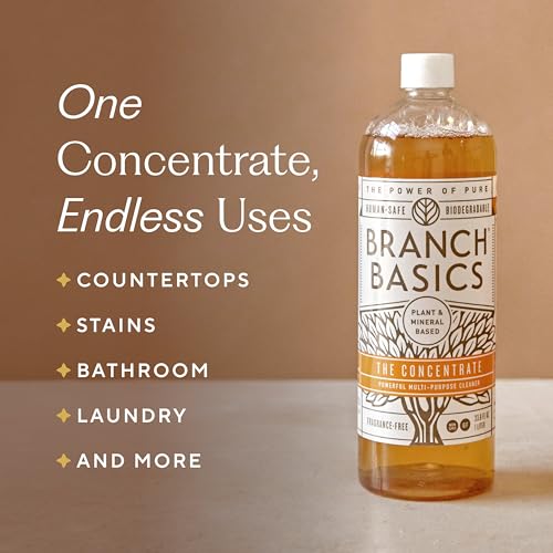 Branch Basics Cleaning Essentials Kit: All Purpose, Glass, Bathroom Cleaner - style: Glass Spray Bottles