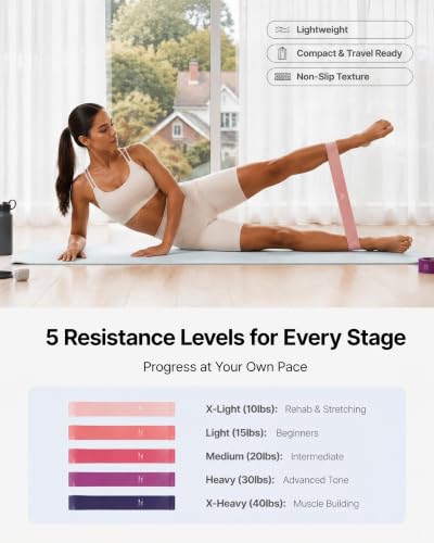 PAETA Pilates Ring Set – 14” Magic Circle (38 lbs Resistance), 9.8” Pilates Ball, 5 Resistance Bands, and Exercise Guide Included for Home Workouts - color: black
