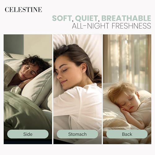 King Size Bed Pillows Set of 4 – Soft & Supportive Down Alternative Microfiber Filling, Plush White 36x20 Sleeping Pillows for Side and Back Sleepers, Breathable, Machine Washable