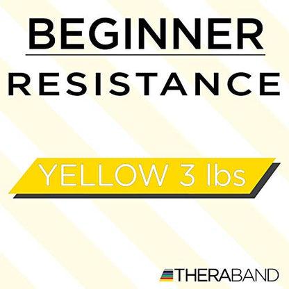 THERABAND Resistance Band Loops, Exercise, Physical Therapy, 12", Yellow - color: Yellow - Thin, size: 12 Inch
