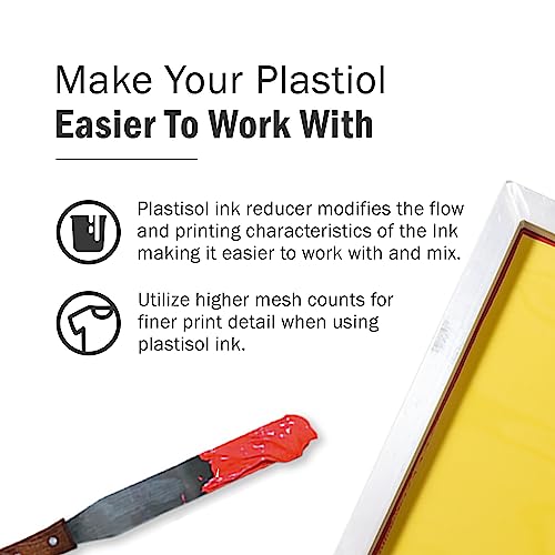 Rapid Cure® Screen Printing Plastisol Ink Curable Reducer - Pint | Screen Printing Ink Viscosity Reducer, Screen Printing Ink Thinner, Additive and Screen Printing Supplies - Pint - size: 16 fl oz