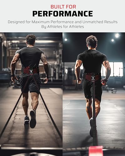 THEFITGUY Sled Pulling Belt, Rotates 360° for Strength & Agility Training