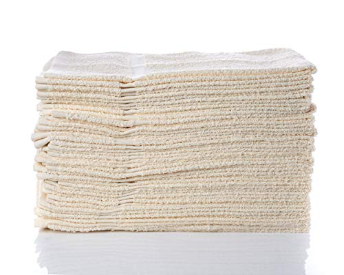 SIMPLI-Magic Cotton Hand Towels 16"x27" (12 Pack) – Soft Towels for Bathroom, Kitchen, Salon & Gym (Beige) - color: Beige, size: 16 in x 27 in