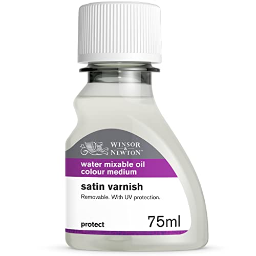 Winsor & Newton Artisan Satin Varnish, 75ml (2.5-oz) bottle | UV Resistant, Satin Finishing Treatment, Maintains Paintings Longer, Resistance to Dirt & Grease, Seals Pores on Paint Film - color: Artisan Satin Varnish, style: 2.5-oz Bottle
