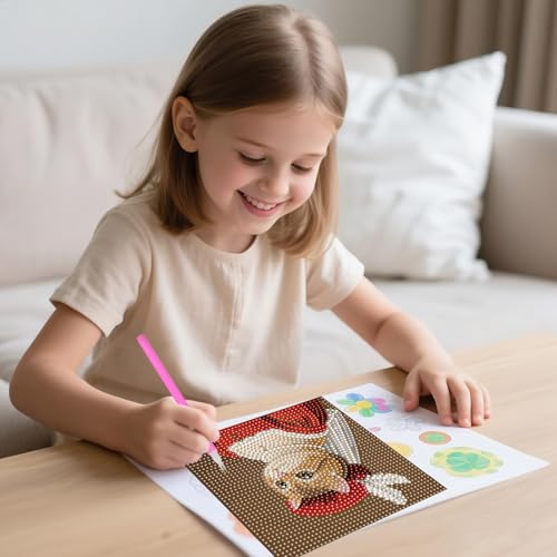 FlyingMage 5D Diamond Art Painting Kits for Adults, 4 Pack Cute Animal Full Drill Diamond Dots Paintings, DIY Diamond Crafts and Art Mosaic Kits, Kawaii Paint with Diamonds (Oil Painting Cats) - color: Oil Painting Cats