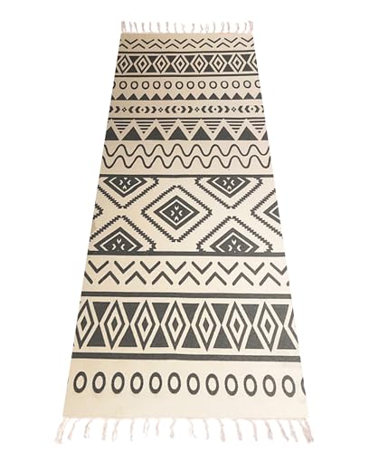 Cifupy Handmade Organic Yoga Mat made with Organic Cotton Yoga Mat - Non Slip Hand-Woven Foldable Yoga Rug Provides Excellent Comfort, Traction & Support for Indoor & Outdoor Use - 24 x 72 Inches - color: 100% Organic - HeiBaiKuang
