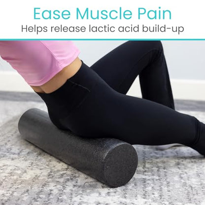 Vive High Density Foam Roller (18 inch) - Large Foam Roller for Exercise - size: 18" (Inches)