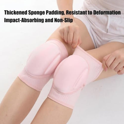 Dance Knee Pads for Women - Knee Sleeve,Kneeling Pad,Silicone Anti-Slip,Soft Fabric,Suit for Dance,Volleyball,Yoga,Fitness