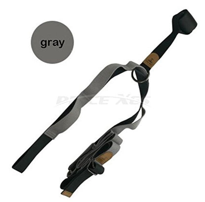 Leg Stretch Band - To Improve Leg Stretching - Easy Install on Door - Perfect Home Equipment For Ballet, Dance And Gymnastic Exercise Flexibility Stretching Strap Foot Stretcher Bands - color: upgrade gray