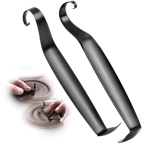 Versatile Pottery Trimming Tools, Sharpened Pottery Tool for Potter, Quality Double Ended Clay Trimming Tool Ceramics 1 Piece Black