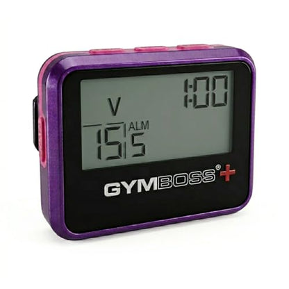Gymboss Plus Interval Timer and Stopwatch (Violet/Pink) - color: Violet / Pink